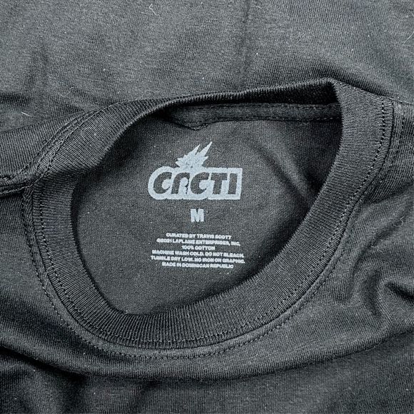 Travis Scott Cacti Crew Black Tee - Size Medium - Picture 4 of 6